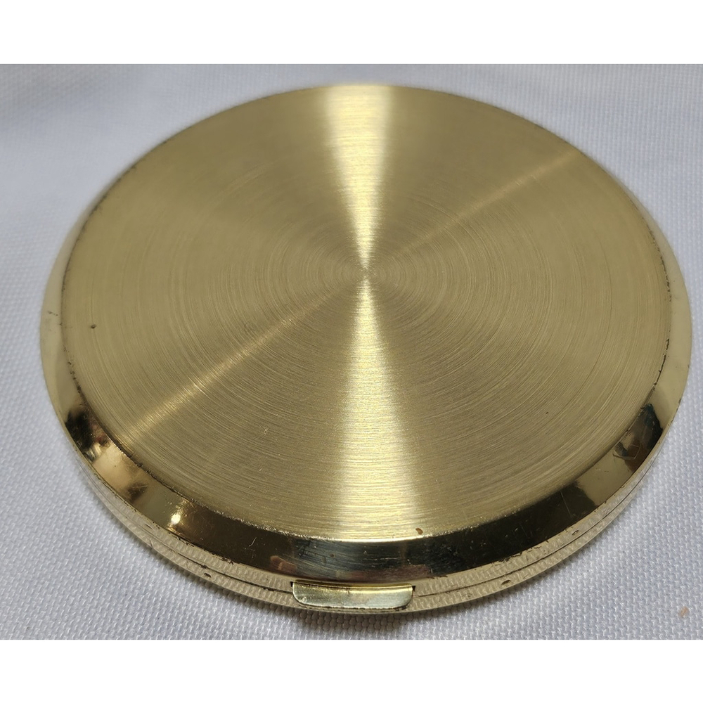 Vintage 1930-1940's Japan Art of Chokin Gold Silver Floral Nacon Compact Unused - Picture 9 of 12
